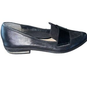 Bar III Involve Black Leather Pointed Toe Loafers Size 5 M